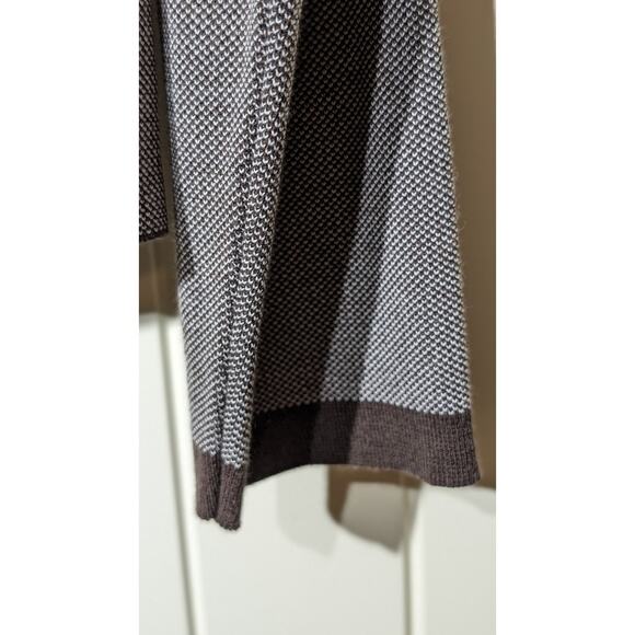 Talbot's Made in Italy Brown 'Tweed' Cotton Blend Sweater Blazer Womens Sz L - Picture 12 of 16